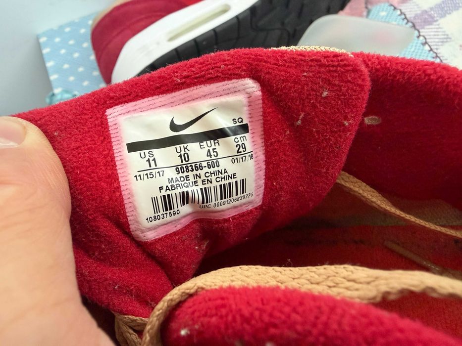 Nike Air Max 1 Premium Retro Red Curry''оригинални маратонки 45 номер