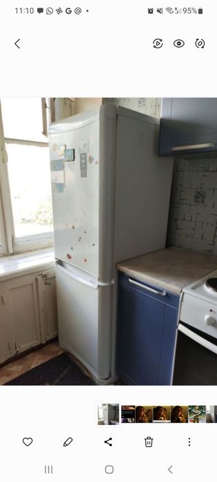 Продам рабочий холодильник indesit