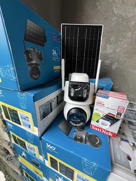 Solnicni 4G sim kartali va wifili kamera