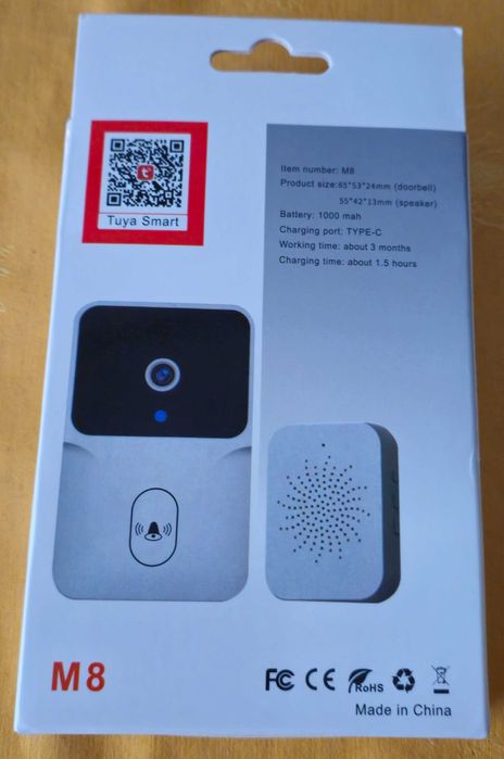 Sonerie inteligenta - audio + video - Tuya M8