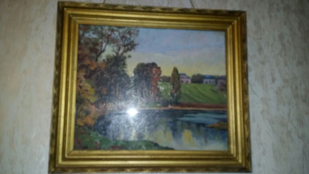 Tablou pictat, ulei pe carton