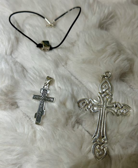 сребърна висулка кръст