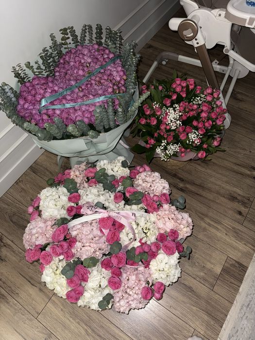 Цветы. Поддержанные букеты. Свежие