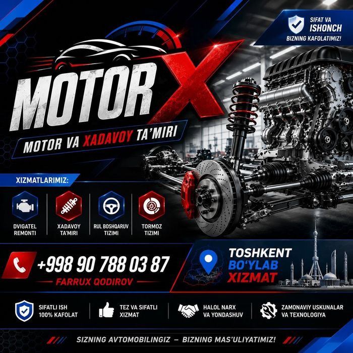 Motor Xadavoy 24/7xizmati