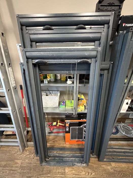 8 бр. Ролетни комарници сив мат