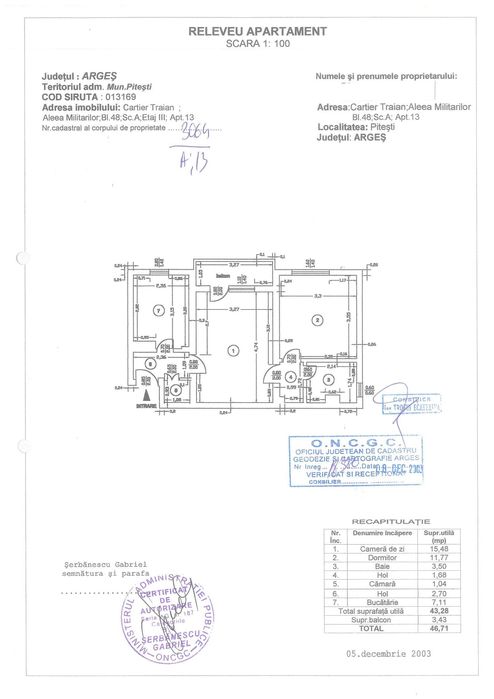 Apartament 2 camere | Traian | confort 1 | semidecomandat | proprietar