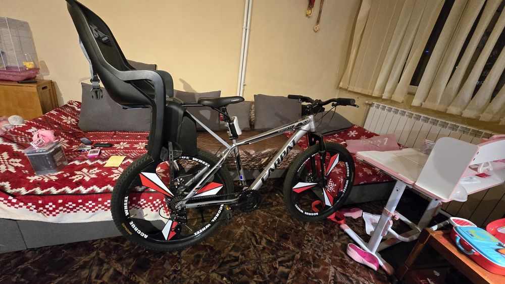 Bicicleta Carpat Sapartan 2.6 cu scaun de copii