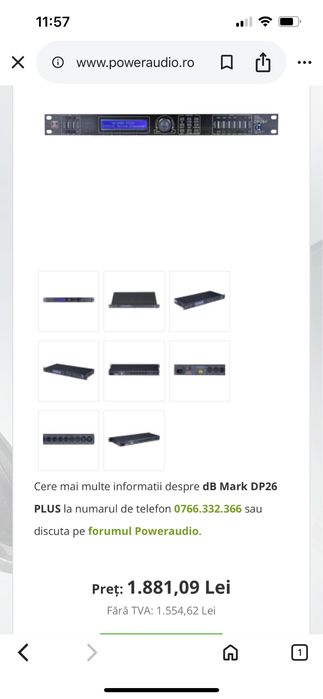 Amplificator Jam Q10(poweraudio)+dsp DB Mark dp26+