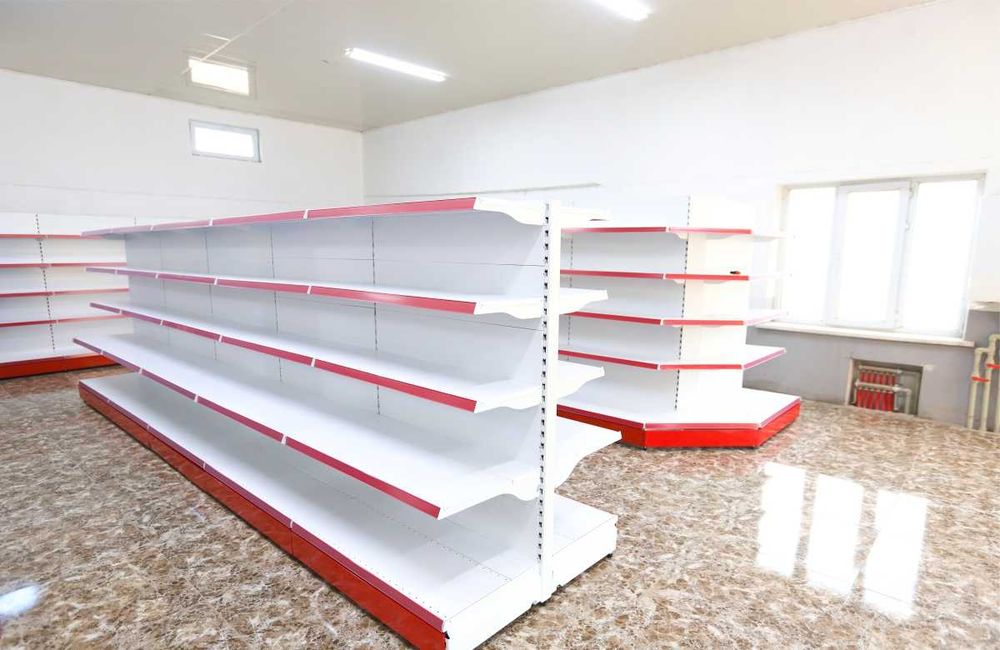Stellaj metall savdo tokcha, polkalar — стеллаж металлический торговый