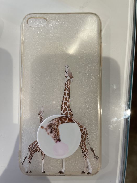 Калъф за Iphone 8/7 plus с дизайн и поп сокет