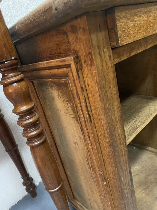 Старо френско шкафче с чекмедже от дъб 1900 г