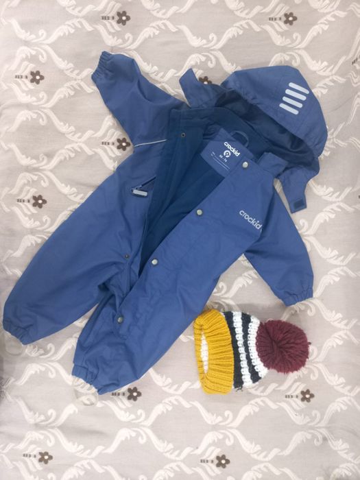 Crockid Тёплый детский комбинезон 68-74размер 6-12мес
