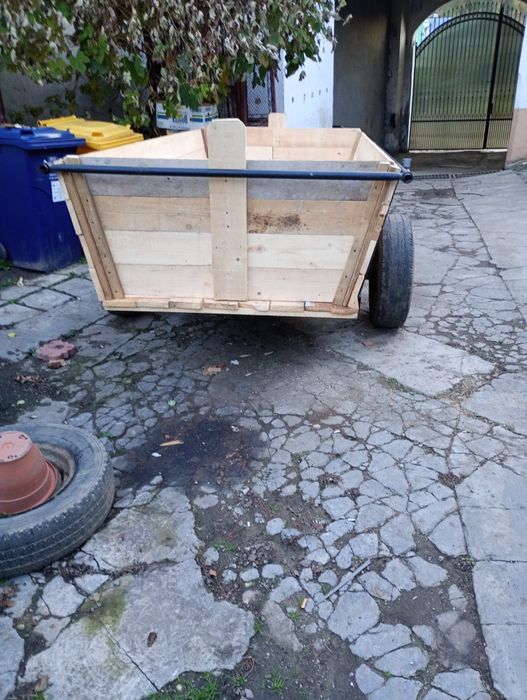 Remorca mono acxa lungime 3 metri Cu sistem de frânare