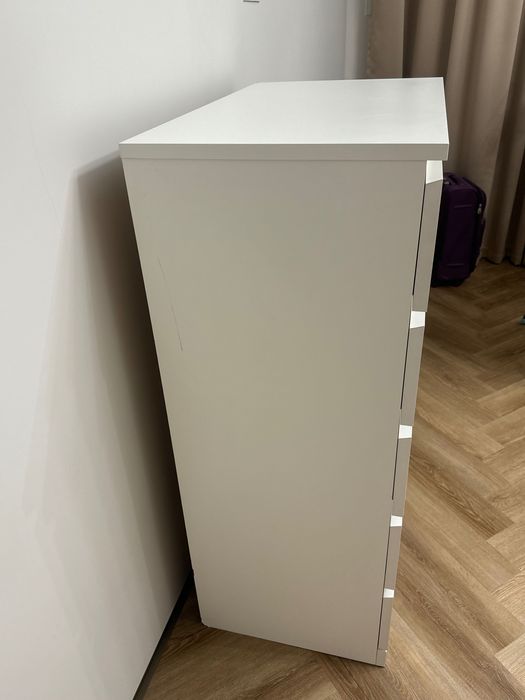 Комод IKEA Мальм 80x48x123 белый