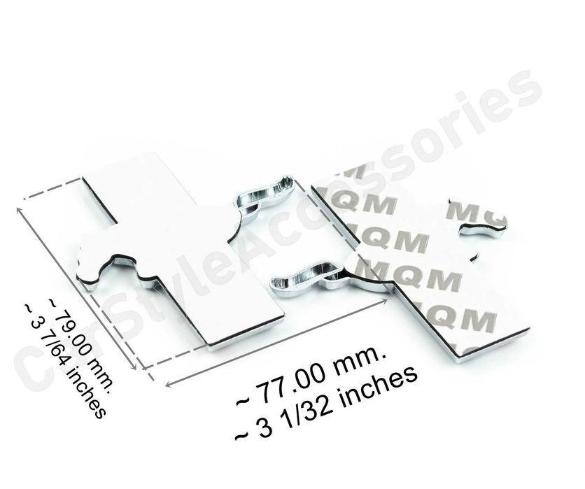 Емблеми за калниците на Форд Мустанг Лява и Дясна Хромиран Кон