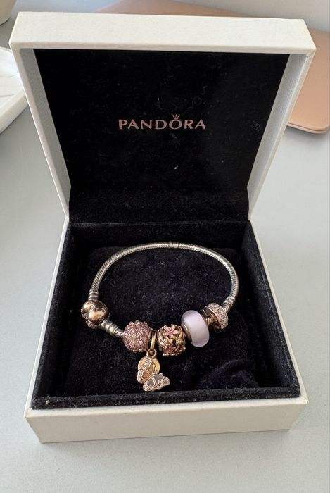 Pandora rose golg гривна