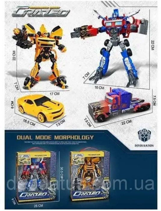 трансформер Оптимус Прайм Бамблби W8824A Optimus Prime Bumblebee