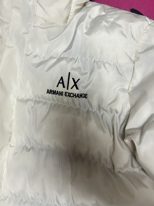 Geaca armani barbati alba L