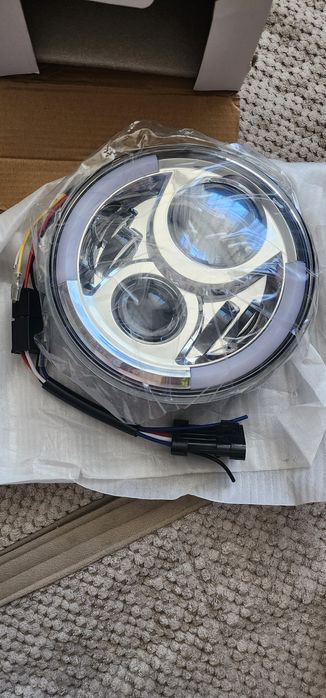 Фара на мотоцикл, диаметр 17 см