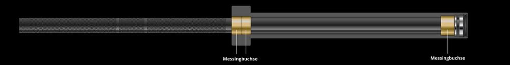 Олимпийски Прав Лост 220 см – 20 кг ATX Power Bar Black Mamba, Лостове