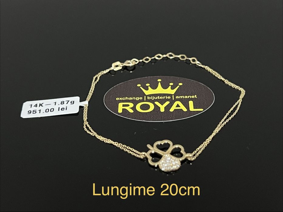 Bijuteria Royal CB : Bratara dama aur nou 14k 1,87gr