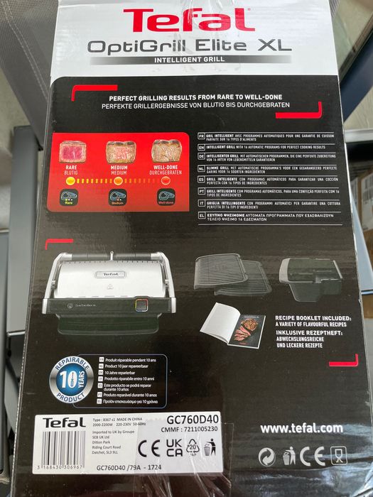 Tefal Optigrill Elite XL