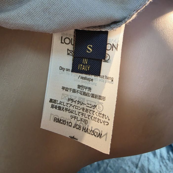 Tricou Louis Vuitton gri, bumbac, unisex. Marimea S. Farfetch, nou cu eticheta