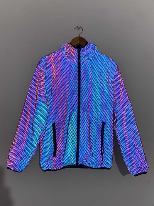 Jacheta/hanorac/windbreaker din material iridiscent - model Mermaid.