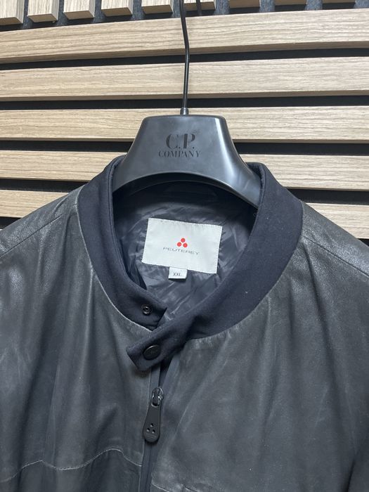 PEUTEREY : Leather Biker - Кожено хибридно яке размер ХЛ - Оригинал