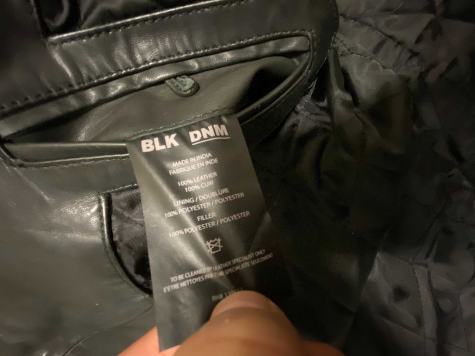 ''BLK DNM Leather Biker Jacket''оригинално кожено яке М размер