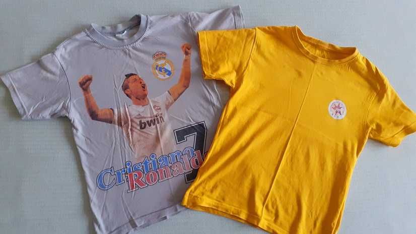 5 броя детски тениски и черен суичър за 8-9 г