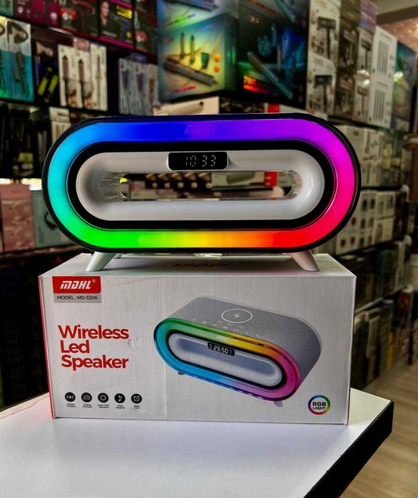 Умная колонка RGB устройство с функцией ночника/будильника.