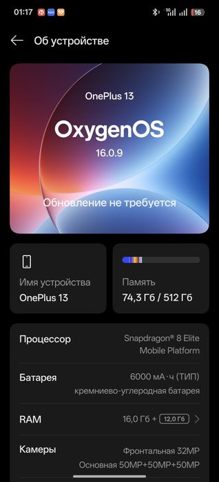 OnePlus 13 16/512 идеал