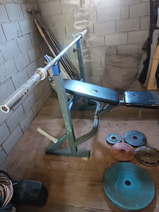 Гриф с блинами 118 кг