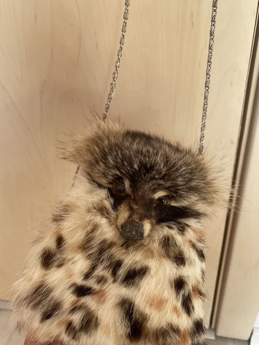 Дамска чанта от естествена лисица!