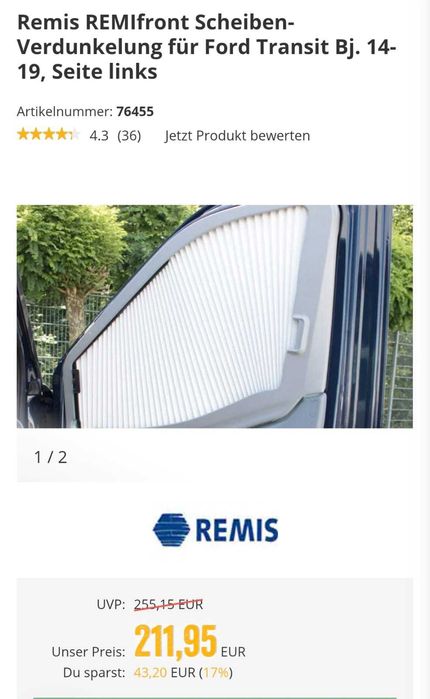 Parasolare usi Fiat Ducato/Peugeot Boxer/Citroen Jumper/Ford Transit pentru sofer si insotitor , noi , originale Remis, import Germania