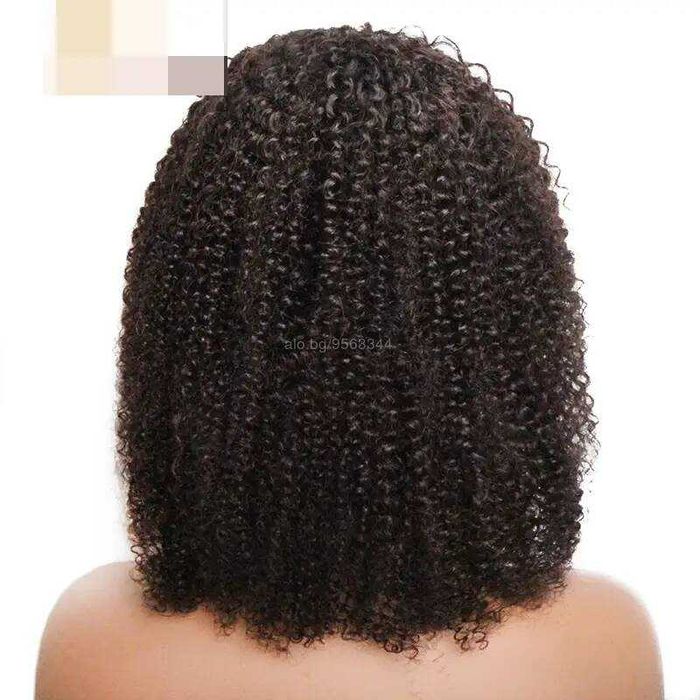 Къса афро къдрава естествена перука