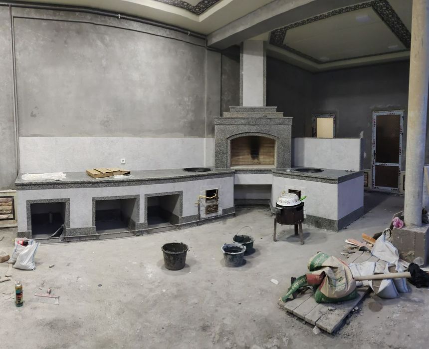 Строительство.ЛЕТНЯЯ КУХНЯ. Барбекю.. Очаг.