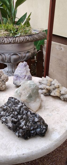 Cristale de mina, Ametist, Florina, Cuart, Cuart fumuriu, desert rose