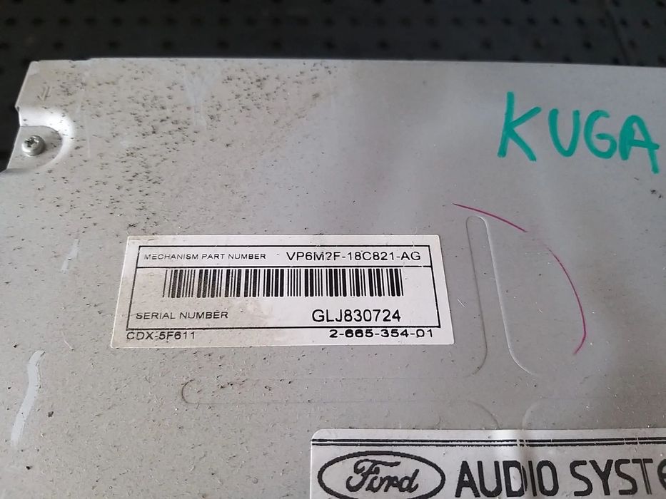Radio cd player ford kuga 1 vp6m2f18c821ag