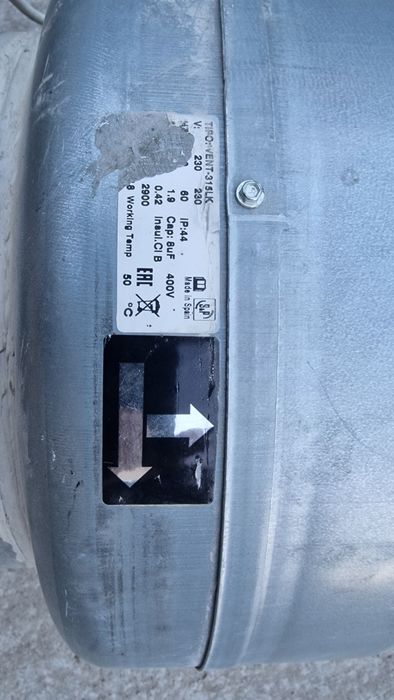 Turbina, ventilație, extracție praf cereale sau diverse.