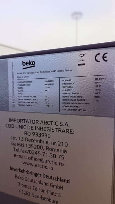 Frigider side by side Beko