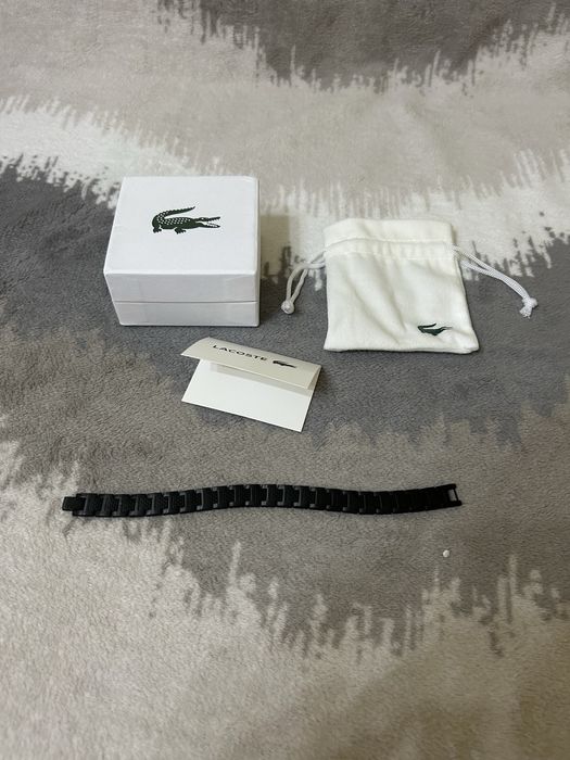 Bratara Lacoste Unisex Neagra