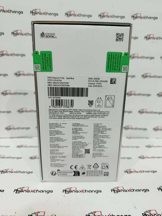 Oppo Reno 14f 5g Opal Blue 256/8GB Sigilat