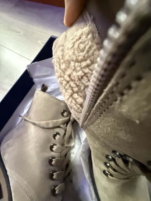 Дамски боти естествен велур CAPRICE 38 размер