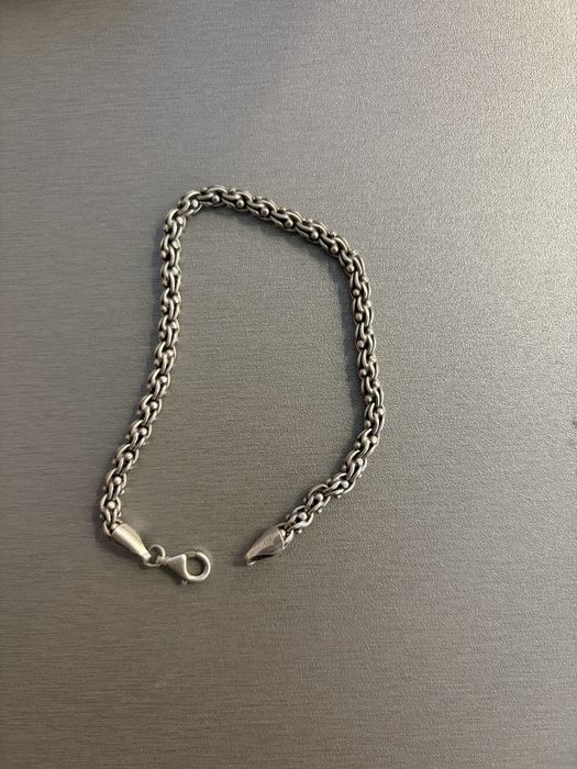 Сребърни бижута - синджир, 3 гривни и кръст