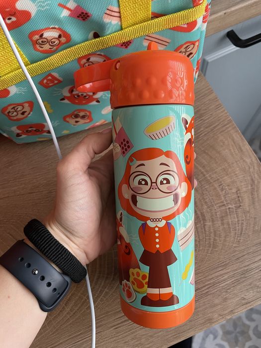 Раница за училище на Disney + чанта за храна и шише