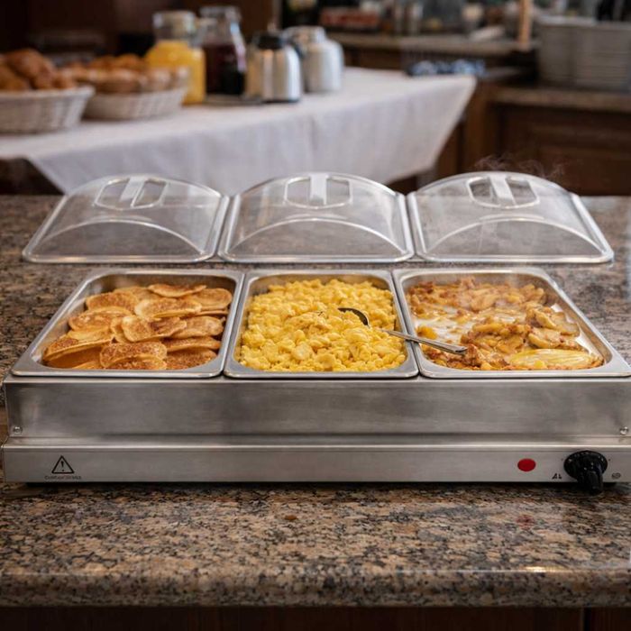 Електрически нагревател за бюфет 2 в 1 - винаги топла храна