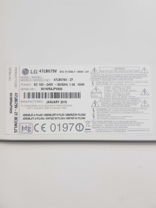 Телевизор METZ 43MUD6001Z и LG 47LB679V