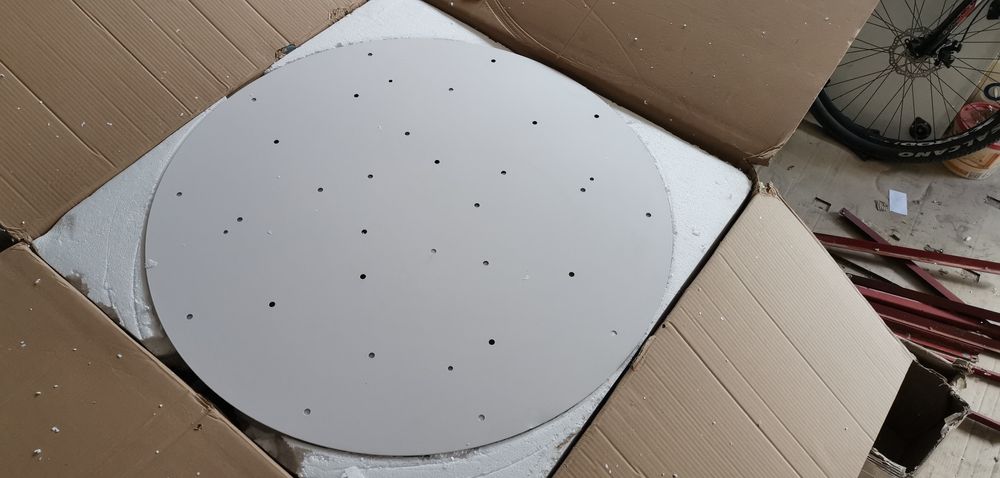 Голяма Бяла LED лампа Ф120 см 150 W